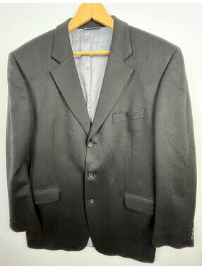 Le 31 Simons Cashmere Blazer 44 Loro Piana Italy Black Made Canada